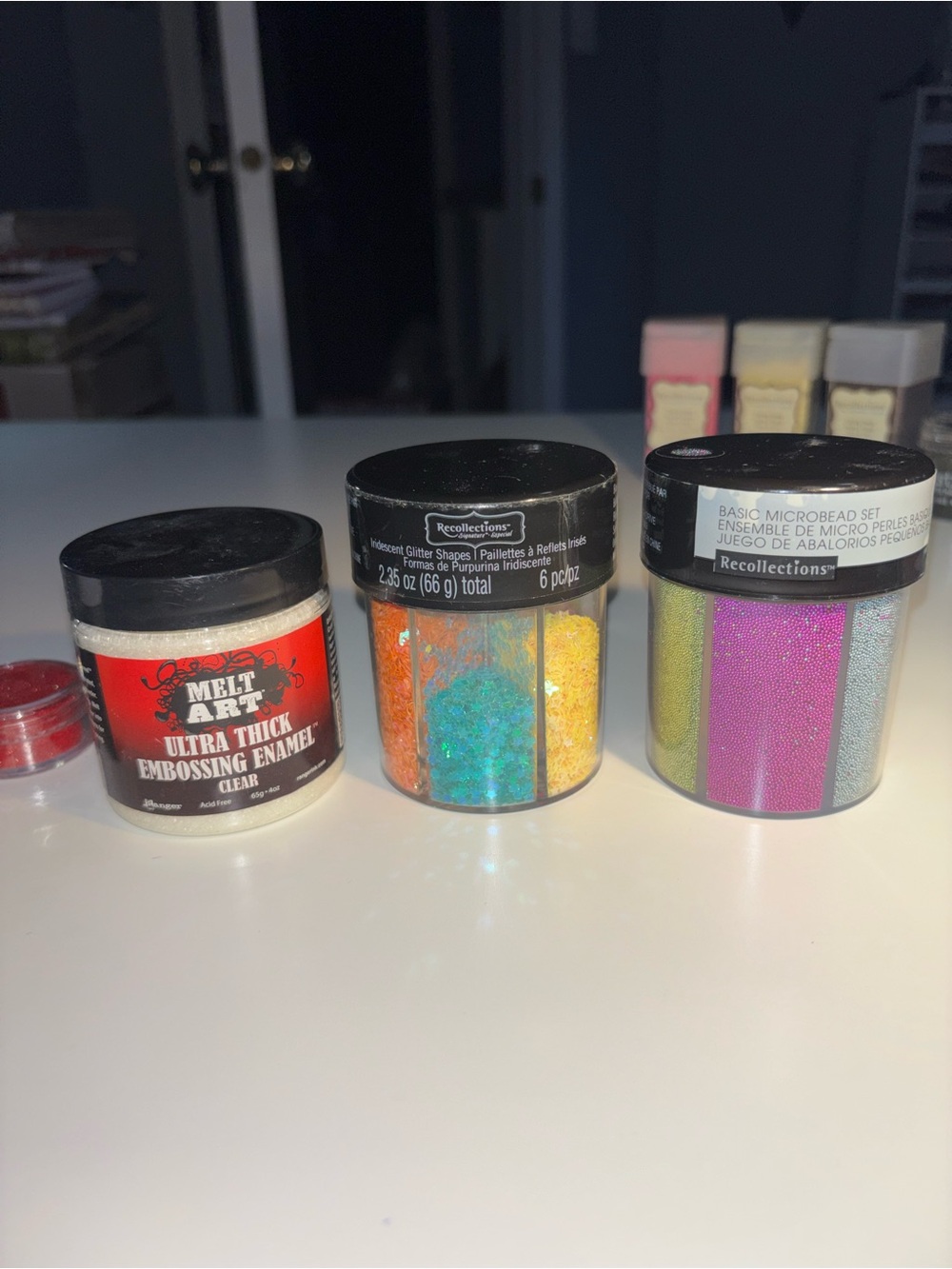 Rainbow Bead Set and Assorted Craft Supplies - Picture 4 of 6